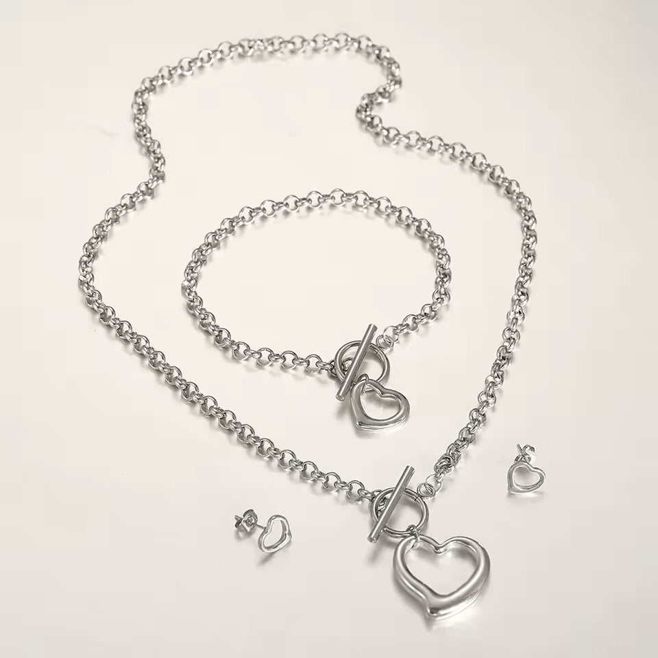 Set Corazón Hollow Love