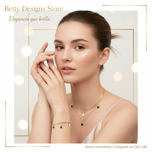 Set Collar y pulsera Estrellas